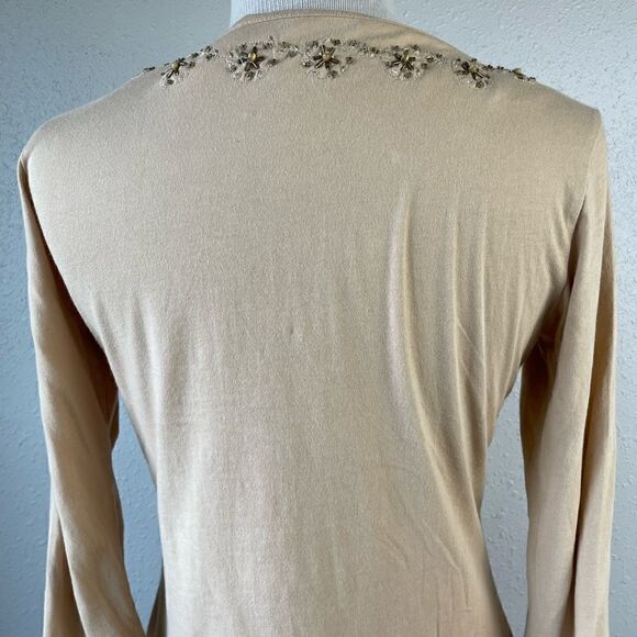 Style and Co. Three Quarter Sleeve V-Neck Top Size L EUC - Picture 7 of 8